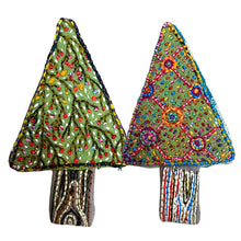 Dropcloth DIY Embroidered Christmas Tree Ornaments - 4 designs