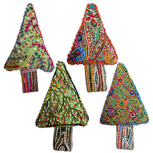 Dropcloth DIY Embroidered Christmas Tree Ornaments - 4 designs