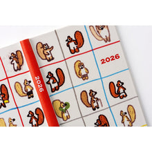 Hobonichi Techo Weeks 2026 - 100%ORANGE: Squirrel’s Moving Day