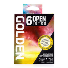 Golden Intro Open Acrylics Set 6 x 22ml tubes + Open Thinner