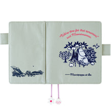 Hobonichi Techo Cover 2027, A6, Moomin: My Yard (Pale Mint)