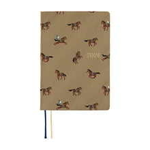 Hobonichi Techo HON 2026, A6, Bow & Tie: Galloping Horses