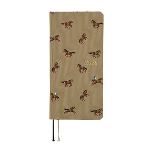 Hobonichi Techo Weeks 2026 - Bow & Tie: Galloping Horses (Japanese Version)