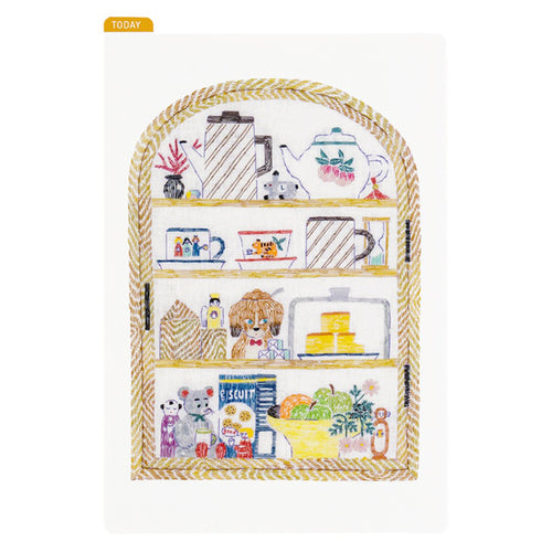 iyo okumi: Hobonichi Pencil Board (Happy Tea Time) For A6 Size