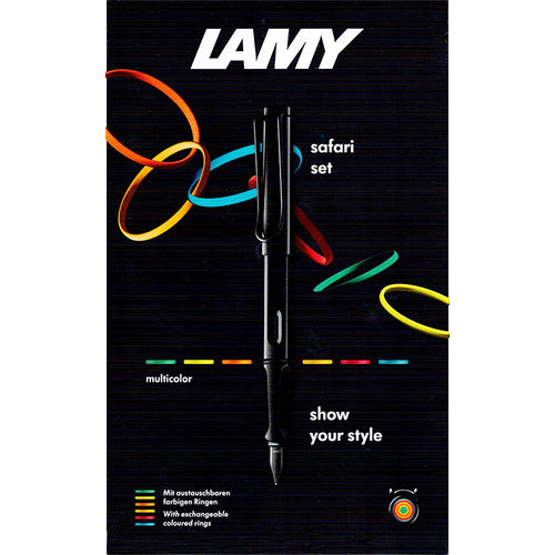 LAMY Safari Multicolor Special Edition Set, Black