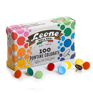 Leone Thumbtacks Combo Pack of White and Assorted Colors