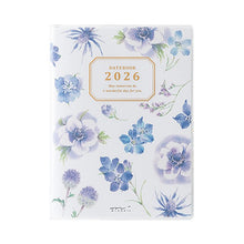 Midori 2026 A6 Pocket Diary Monthly/Weekly Country Time Flower