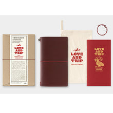 Traveler's Company Love and Trip RED Notebook Regular Size Limited Edition