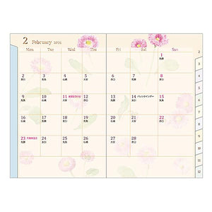 Midori 2026 Mini Pocket Diary Country Time Flower – ARCH Art Supplies