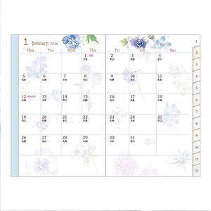 Midori 2026 Mini Pocket Diary Country Time Flower – ARCH Art Supplies