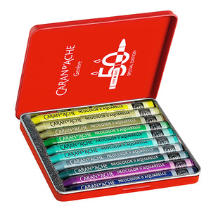 Caran d'Ache Neocolor II Aquarelle Special Edition "Lush", Set of 10