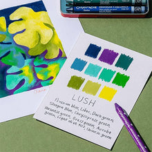 Caran d'Ache Neocolor II Aquarelle Special Edition "Lush", Set of 10