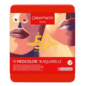 Caran d'Ache Neocolor II Aquarelle Special Edition "Portrait", Set of 10