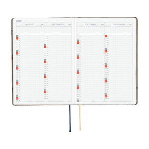 Hobonichi Techo HON 2026, A6, Bow & Tie: Galloping Horses
