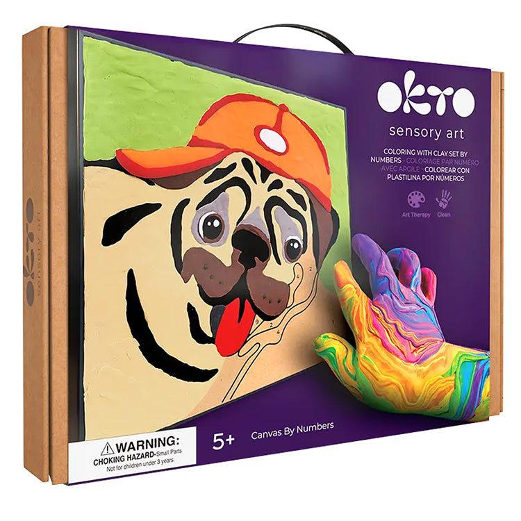 Okto Clay-By-Number Kit, Pug