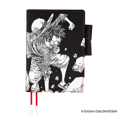 Hobonichi Original Book and Cover, A6, ONE PIECE: Straw Hat Luffy (Black)