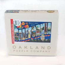 Oakland Puzzle Company Greetings from California 500-piece Jigsaw Puzzle
