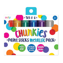 Ooly Chunkies Paint Sticks Metallic Set of 6