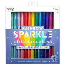 Ooly Rainbow Sparkle Glitter Markers, Set of 15