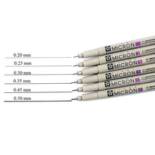 Sakura Pigma Microns (Black)