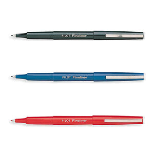 Pilot Fineliner Pens, Various Colors