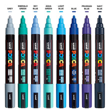 POSCA Paint Markers, Cooltone Shades, PC-5M Medium Set of 8