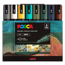 POSCA Paint Markers, Earthtone Shades, PC-5M Medium Set of 8