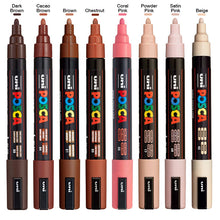 POSCA Paint Markers, Portrait Shades, PC-5M Medium Set of 8