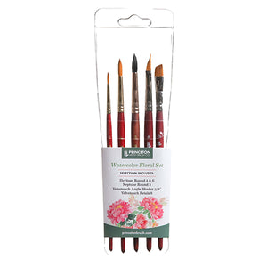 Princeton Watercolor Floral Professional 5-Piece Set