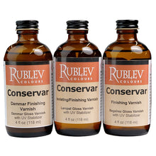 Rublev Artist Oil Varnishes in 3 Finishes