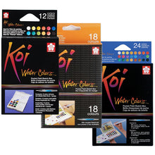 Koi Watercolors Pocket Field Sketch Box Sets