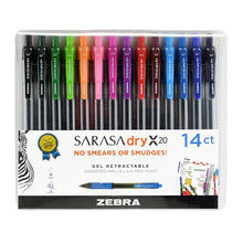 Zebra Sarasa Dry X20, 14 Count Set