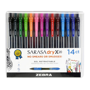 Zebra Sarasa Dry X20, 14 Count Set – ARCH Art Supplies