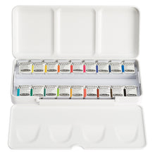 Schmincke AKADEMIE Watercolor Set, 18 Half Pans + Brush Band