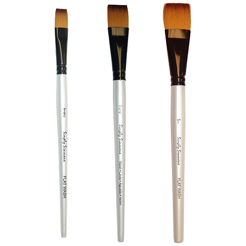 Simply Simmons Flat Wash Brushes, Various Sizes