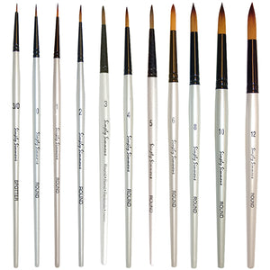 Simply Simmons Synthetic Round Brushes, Various Sizes