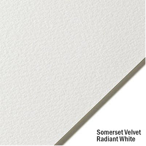 Somerset Velvet Paper, Radiant White, 250gms,  22"x30"