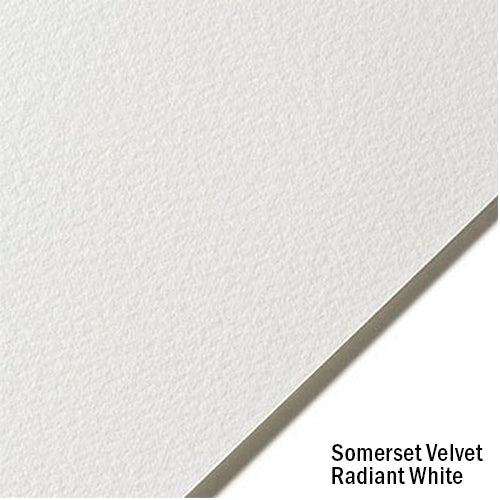 Somerset Velvet Paper, Radiant White, 250gms,  22