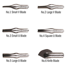 Speedball Lino Cutter Replacement Blades No. 1-6