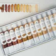 Stapledon Arts - Melanin Series Skin Tone Acrylic Paint, Set of 12 tubes