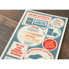TRAVELER'S Notebook 2027 Plastic Sheet, Regular Size