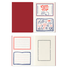 Traveler's Company Love and Trip RED Limited Edition Notebook, Passport Size