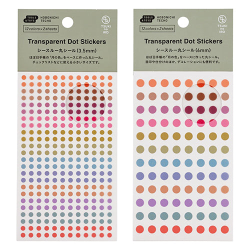 TSUKI no IRO: Dot Stickers Size 3.5mm or 6mm