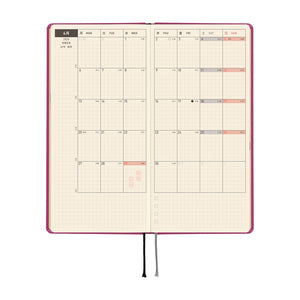 Hobonichi Techo Weeks 2026 - Colors: Peony Purple (Japanese Version)