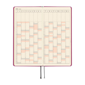 Hobonichi Techo Weeks 2026 - Colors: Peony Purple (Japanese Version)