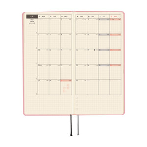 Hobonichi Techo Weeks 2026 - Colors: Strawberry Milk (Japanese Version)