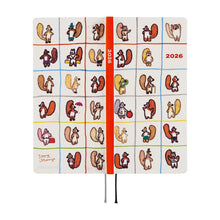 Hobonichi Techo Weeks 2026 - 100%ORANGE: Squirrel’s Moving Day