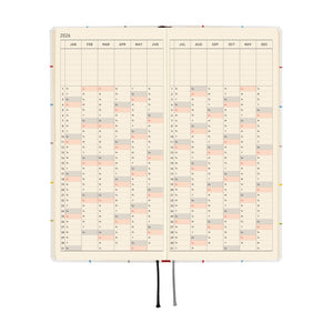 Hobonichi Techo Weeks 2026 - 100%ORANGE: Squirrel’s Moving Day