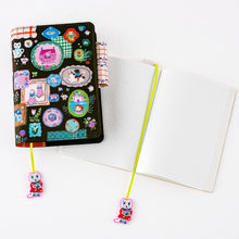 Yumi Kitagishi: Embroidered Bookmark - White Cat