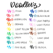 Zebra Doodler'z Dual Brush Pens, 18 Color Set